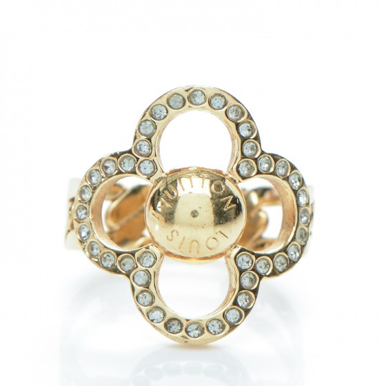 LOUIS VUITTON - ひでりーむ LOUIS VUITTON Strass Encrusted Flower Power Ring M 184116