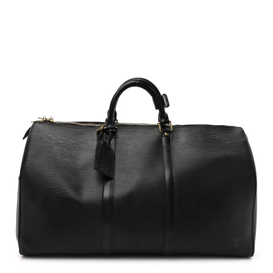 LOUIS VUITTON Epi Keepall 50 Black