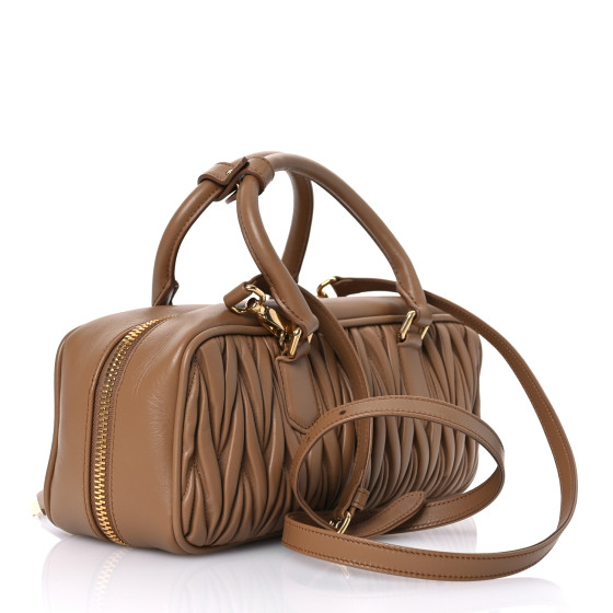 MIU MIU | ARCADIE MATELASSE CARAMEL NAPPA LEATHER BAG バッグ Caramel Arcadie Matelassé Nappa Leather Bag | Miu Miu