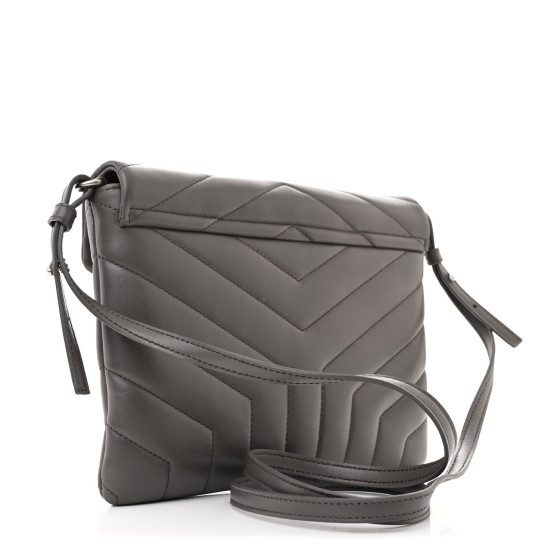 SAINT LAURENT Calfskin Y Quilted Monogram Loulou Crossbody