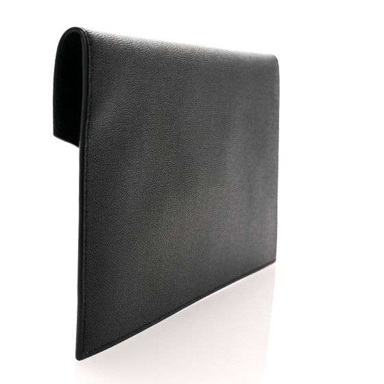 SAINT LAURENT Grain De Poudre Uptown Pouch Black 1664295