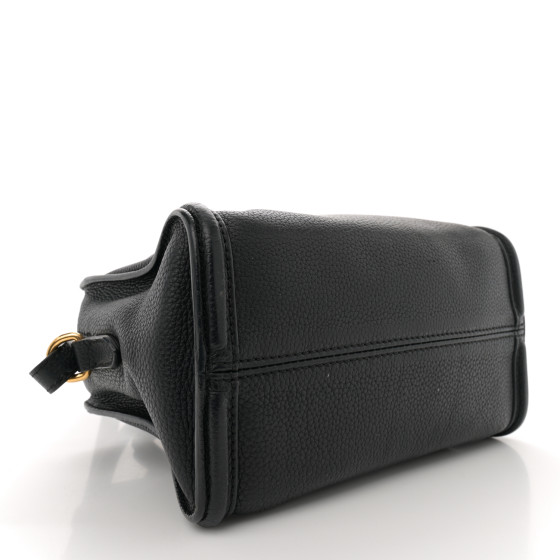 トートバッグ Mini Tote Bag - Alexander Mcqueen - Leather - Denim/Black Alexander McQueen Black The Bow Small Leather Denim Tote Bag