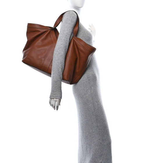 SAINT LAURENT Calfskin Y Tote Brick 1655591 | FASHIONPHILE