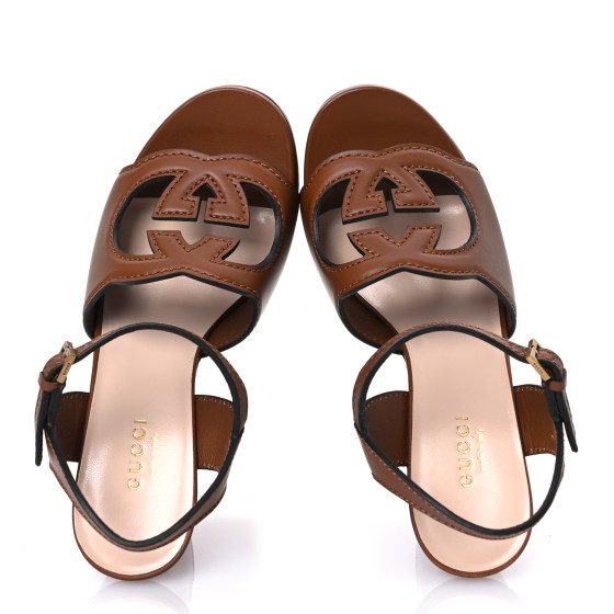 GUCCI Cosmos Softy Calfskin Wooden Interlocking G Cut-Out 30