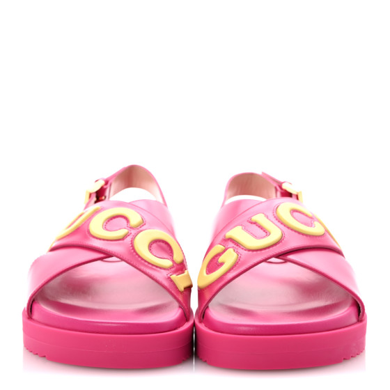 GUCCI3500Ｌレディース GUCCI Calfskin Elizabeth Nappa Charlotte Logo Slingback