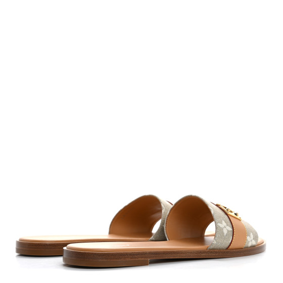 LOUIS VUITTON Monoglam Lock It Flat Mule 39 1664818