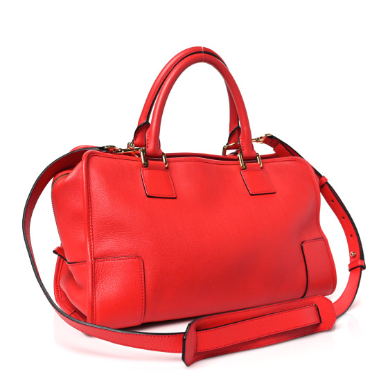 一点限り！タイムセール★LOEWE★AMAZONA23ジャカード★レッド LOEWE Calfskin Amazona Red 1660275 | FASHIONPHILE