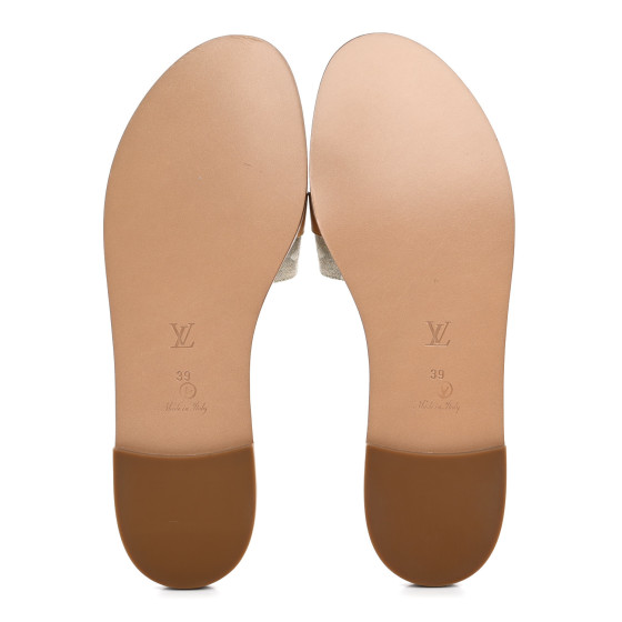 LOUIS VUITTON Monoglam Lock It Flat Mule 39 1664818