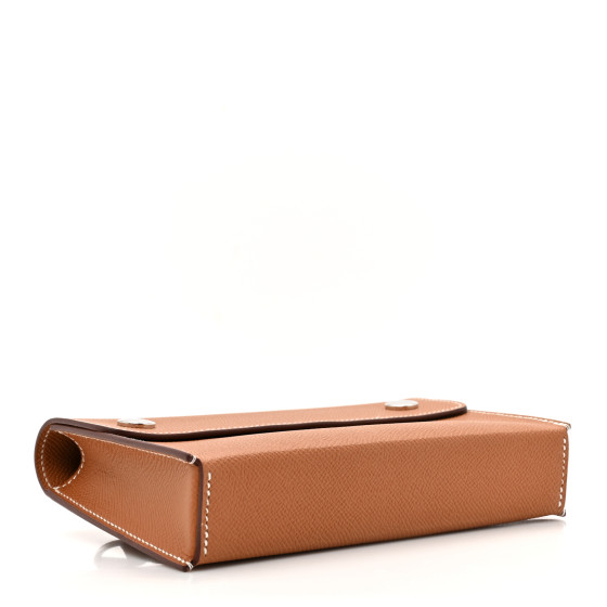 HERMES Epsom Hermesnap Wallet Gold 1660466 | FASHIONPHILE