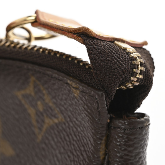 LOUIS VUITTON ミニポーチ ブラウン LOUIS VUITTON Monogram Mini Pochette Accessories 1656997