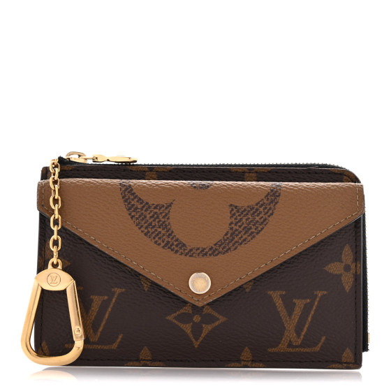 LOUIS VUITTON Reverse Monogram Recto Verso Card Holder Brown
