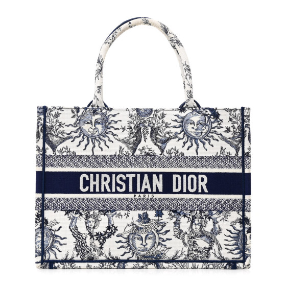 DIOR MEDIUM BOOK TOTE Toile de Jouy Soleil トートバッグ CHRISTIAN DIOR Canvas Embroidered Medium Toile De Jouy