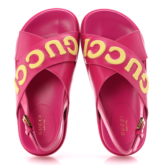 GUCCI3500Ｌレディース GUCCI Calfskin Elizabeth Nappa Charlotte Logo Slingback