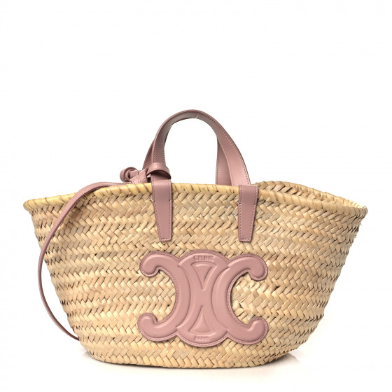 ハンドバッグ CELINE Panier bag in raffia Women's Medium supple panier in raffia and calfskin | CELINE