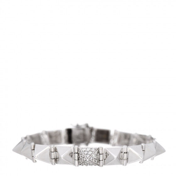 ANITA KO 14K White Gold Diamond Small Spike Bracelet