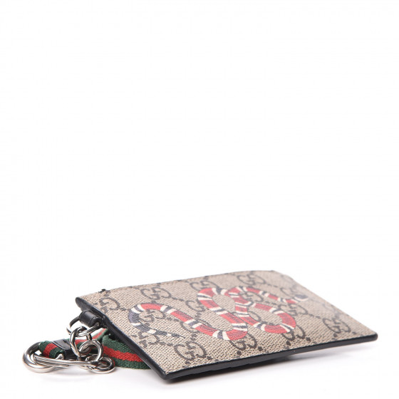 【GuccixPikara】Heart GG Supreme Web Keychain Card Coin Case GuccixPikara】Heart GG Supreme Web Keychain Card Coin Case