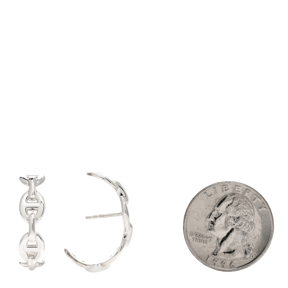 HERMES Sterling Silver Chaine D'Ancre Enchainee Climber