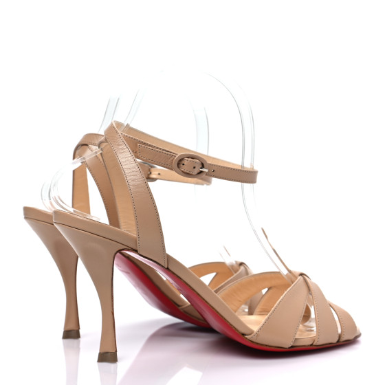 CHRISTIAN LOUBOUTIN Kid Trezuma 85 Sandals 38 Nude 1189097