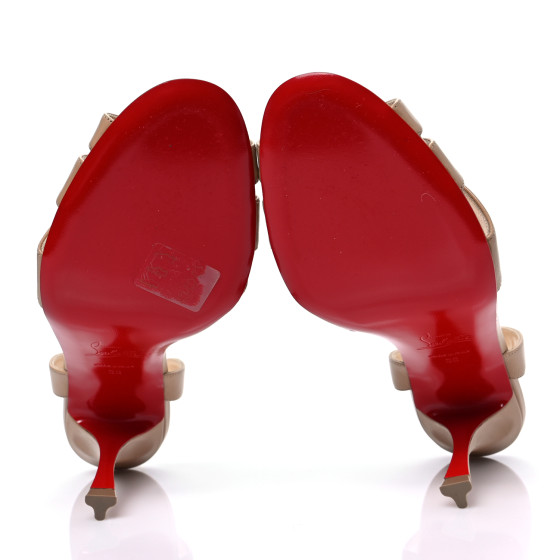希少【CHRISTIAN LOUBOUTIN】ムートントリミング サンダル Estepic Sandal Alta - サンダル - ナッパレザー - ブラック