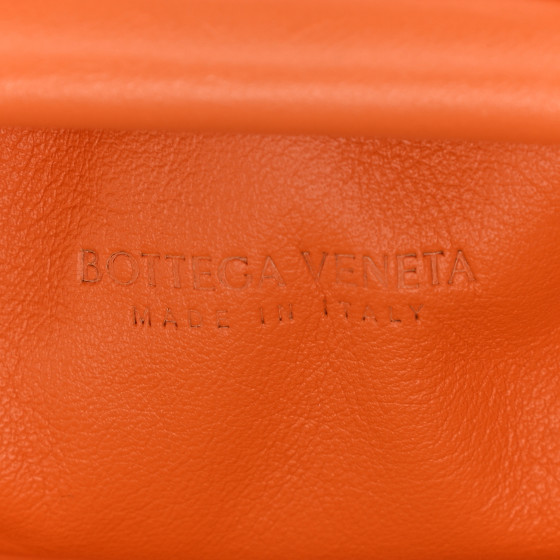 BOTTEGA VENETA Butter Calfskin The Mini Pouch Light Orange