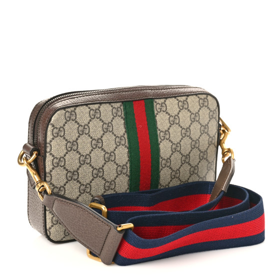 GUCCI GG Supreme Monogram Textured Dollar Calfskin Web