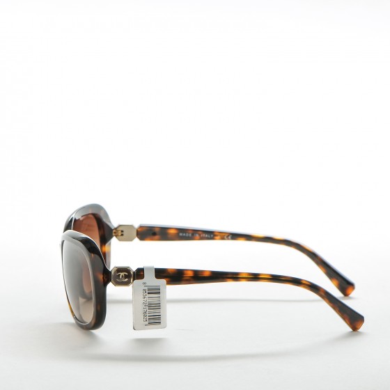 CHANEL Tortoise Shell CC Sunglasses 5286 189406 | FASHIONPHILE
