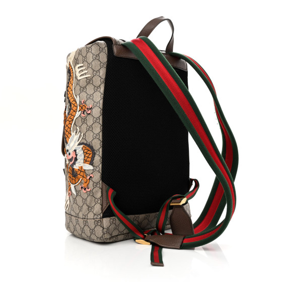 GUCCI Soft GG Supreme Monogram Courrier Web Double Buckle