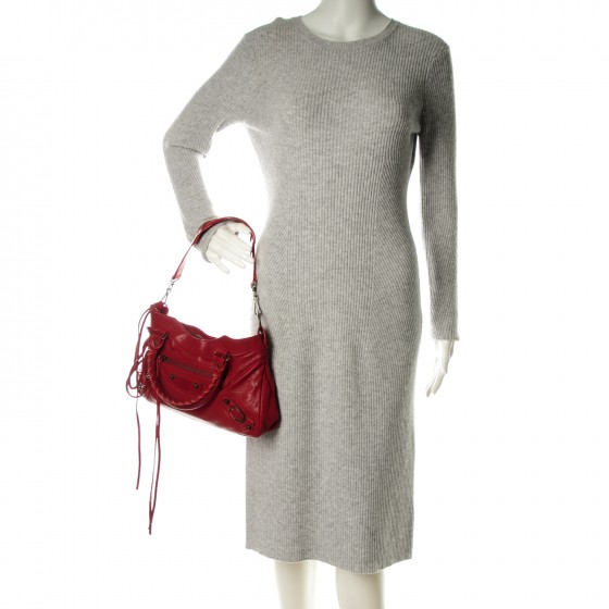 バレンシアガ ファースト BALENCIAGA Chevre Classic Hardware First Rouge Vif 168357