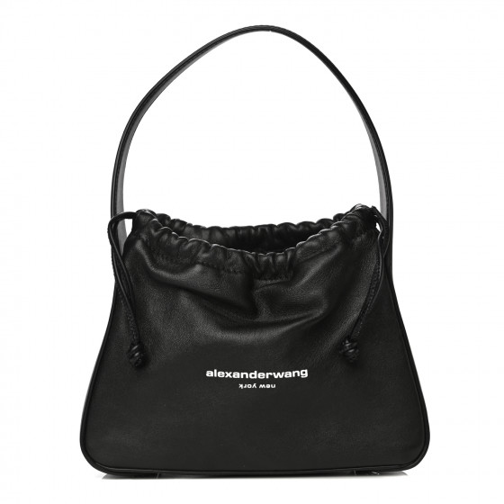 ALEXANDER WANG Lambskin Nylon Small Ryan Bag Black 894976