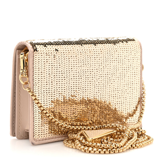 PRADA＊Sequined card holder スパンコールカードホルダー＊送込 PRADA＊Sequined card holder スパンコールカードホルダー＊送込