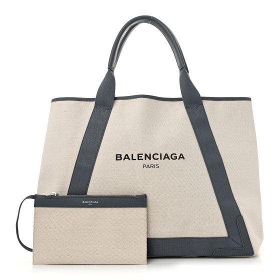 国内発☆ BALENCIAGA コットンキャンバストートバッグ/M バレンシアガ新コットンキャンバストートNEW Mサイズ☆レア