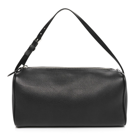 THE ROW Grained Calfskin 90's Bag Black 1649281 | FASHIONPHILE