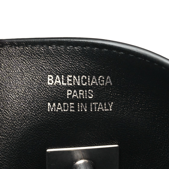 【関税&送料込】Balenciaga Balenciaga Smooth Black Calfskin BALENCIAGA Smooth Calfskin Medium Bel Air Shoulder Bag Black