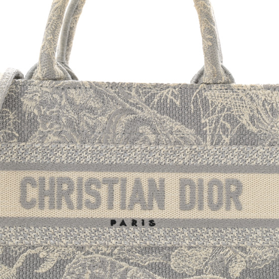 CHRISTIAN DIOR Canvas Embroidered Toile De Jouy Reverse Mini