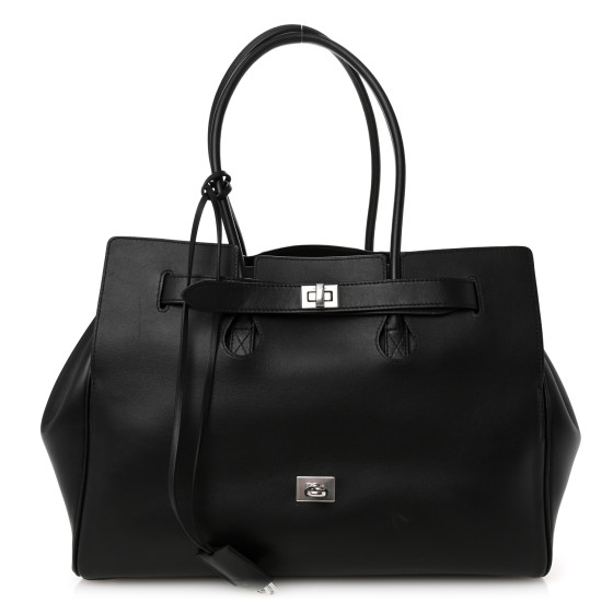 【関税&送料込】Balenciaga Balenciaga Smooth Black Calfskin BALENCIAGA Smooth Calfskin Medium Bel Air Carry All Bag