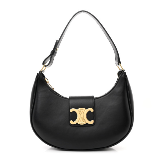 ショルダーバッグ・ポシェット × ヴィンテージ(中古) Celine Ava Triomphe Bag Medium MEDIUM AVA TRIOMPHE BAG IN smooth Calfskin - BLACK | CELINE