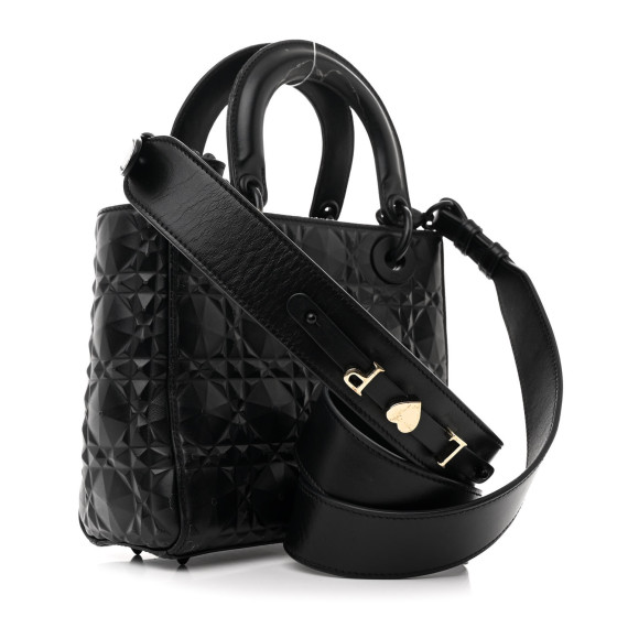 CHRISTIAN DIOR Calfskin Cannage Diamond Small My ABCDior