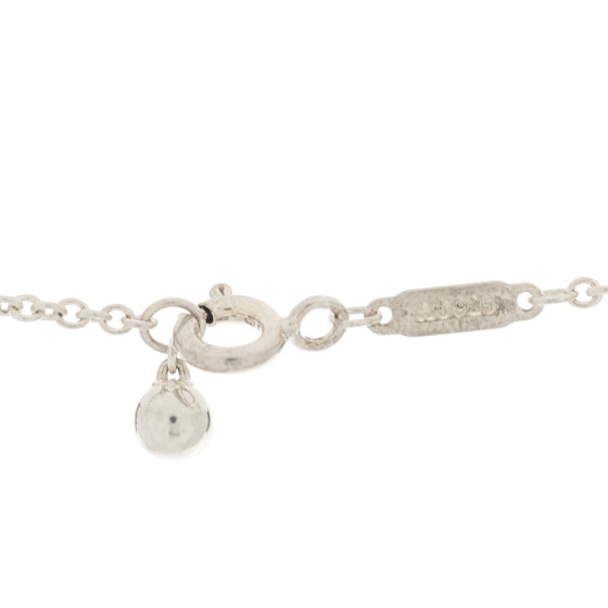 TIFFANY Sterling Silver 8mm HardWear Ball Pendant Necklace