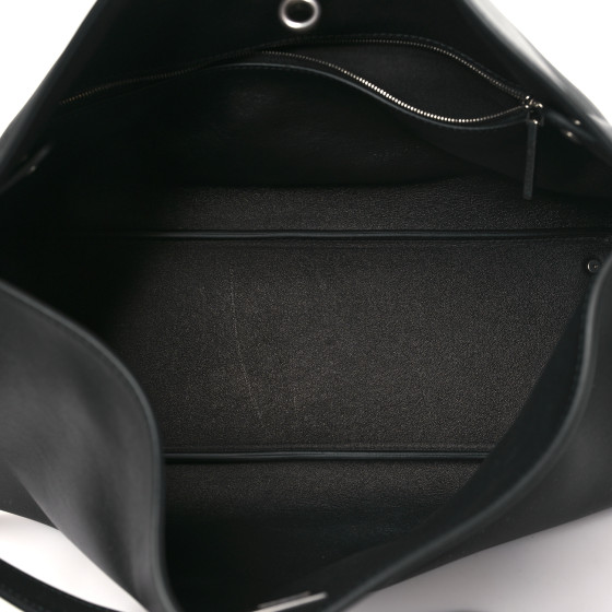 BALENCIAGA Smooth Calfskin Medium Bel Air Shoulder Bag Black