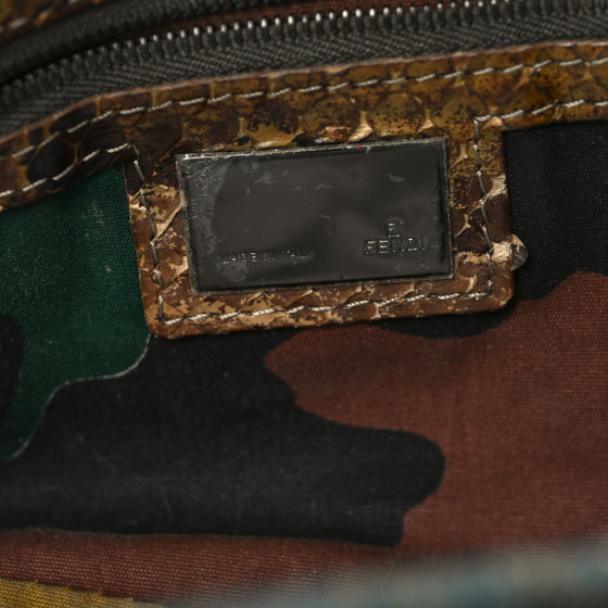 FENDIバック FENDI Denim Snakeskin Mama Baguette Blue 1648874 | FASHIONPHILE