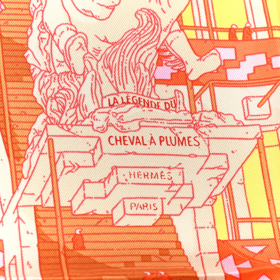 エルメス LA LEGENDE DU CHEVAL A PLUMESカレスカーフ La Legende du Cheval a Plumes scarf 90 | Hermès Australia