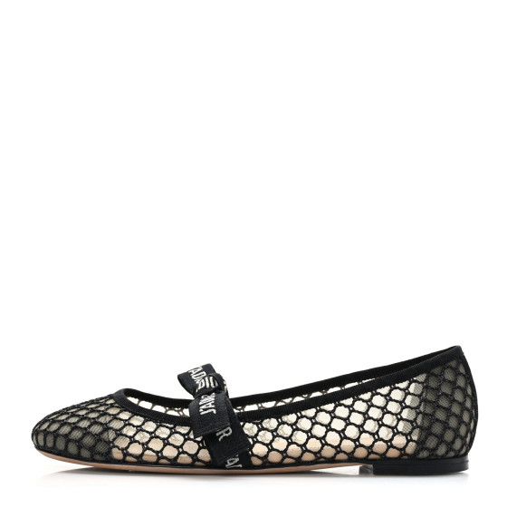 CHRISTIAN DIOR Resille Ribbon Miss J'Adior Ballet Flat 36.5