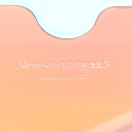 ALEXANDER MCQUEEN Iridescent PVC Calfskin Mini Knuckle