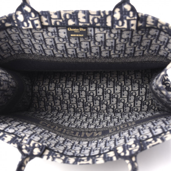 CHRISTIAN DIOR Oblique Book Tote Blue Multicolor 706457