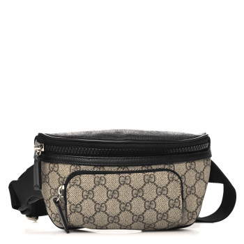 GUCCI GG Supreme Monogram Belt Bag Black
