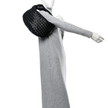 BOTTEGA VENETA Nappa Intrecciato Teen Jodie Hobo Black