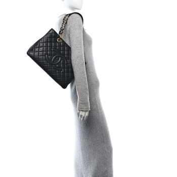 CHANEL Caviar Quilted Grand Shopping Tote GST Black
