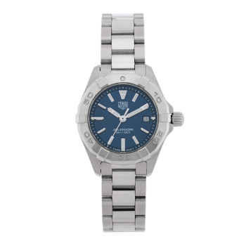 TAG HEUER Stainless Steel 27mm Aquaracer Lady Quartz Watch Blue WBD1412