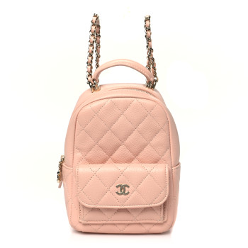 CHANEL Caviar Quilted CC Mini Classic Backpack Light Pink CHANEL Caviar Quilted CC Mini Classic Backpack Light Pink