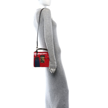 LOUIS VUITTON Vernis Epi Monogram Spring Street Scarlet